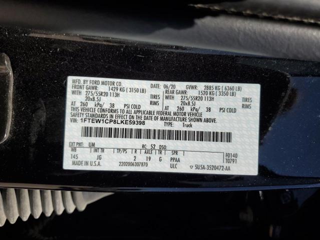 1FTEW1CP8LKE59398 Ford F150 Supercrew