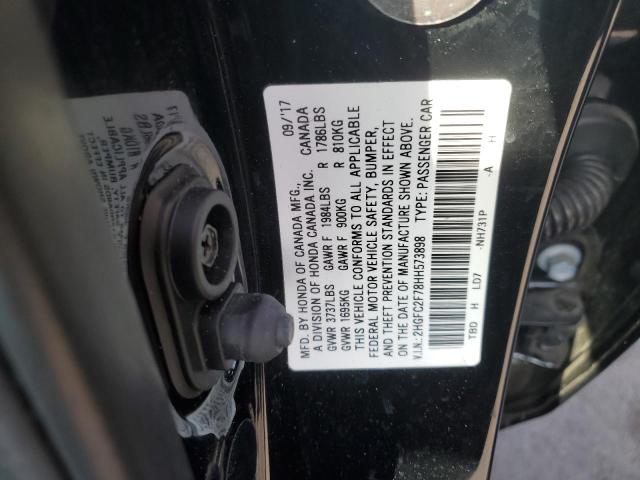 2HGFC2F78HH573898 Honda CIVIC EX