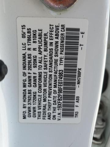 19XFB2F98FE074983 Honda CIVIC EXL