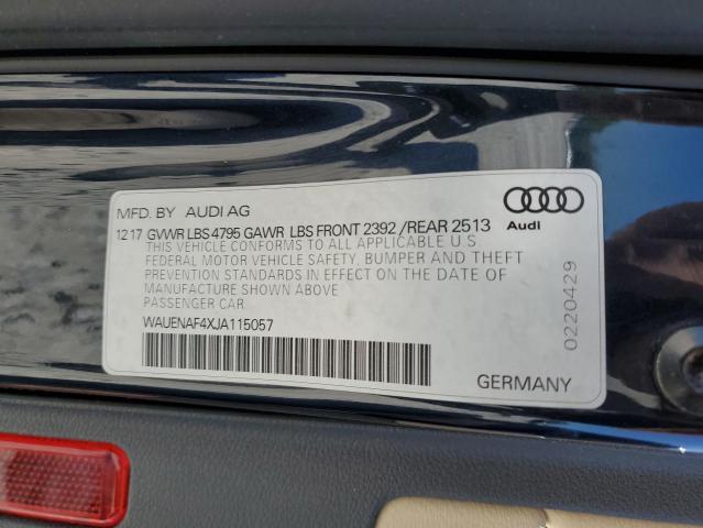 WAUENAF4XJA115057 Audi A4 Premium Plus