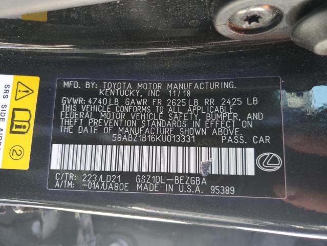 58ABZ1B16KU013331 Lexus ES 350