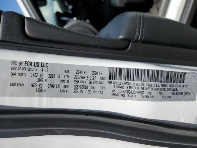 1C4RJFBG4JC378887 Jeep Grand Cherokee Limited