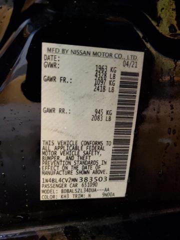 1N4BL4CV2MN383503 Nissan ALTIMA SR