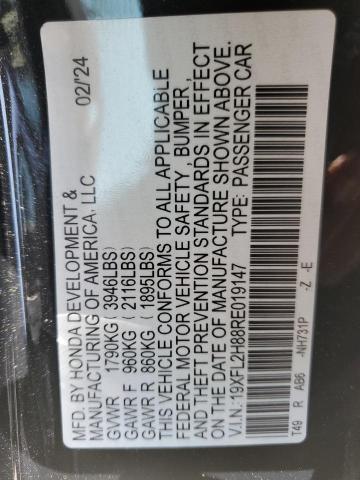 19XFL2H88RE019147 Honda Civic Sport