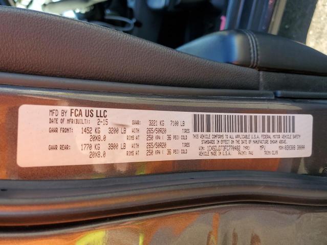 1C4SDJDT3FC770482 Dodge Durango Li