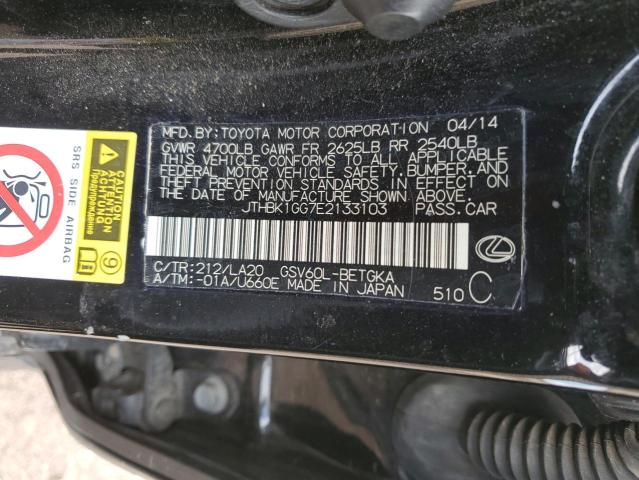 JTHBK1GG7E2133103 Lexus ES 350