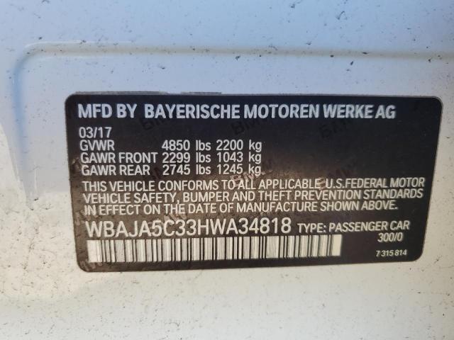 WBAJA5C33HWA34818 BMW 530 I