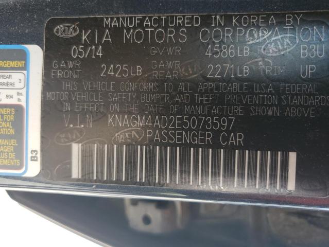 KNAGM4AD2E5073597 KIA OPTIMA HYBRID