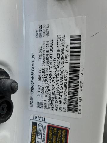 5J6RW2H59KL027727 Honda CR-V EX