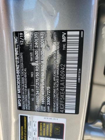 4JGFF5KE4LA160942 Mercedes-Benz Gls 450 4matic
