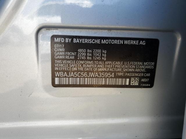 WBAJA5C56JWA35954 BMW 530 I