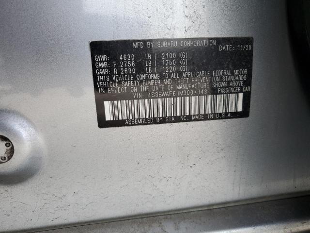 4S3BWAF61M3007343 Subaru Legacy Premium