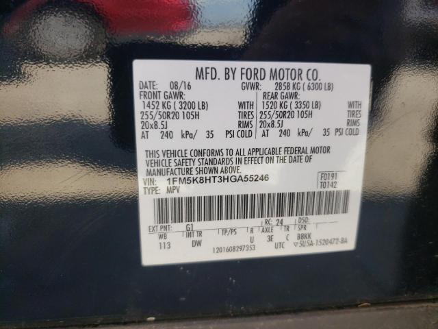 1FM5K8HT3HGA55246 Ford Explorer Platinum