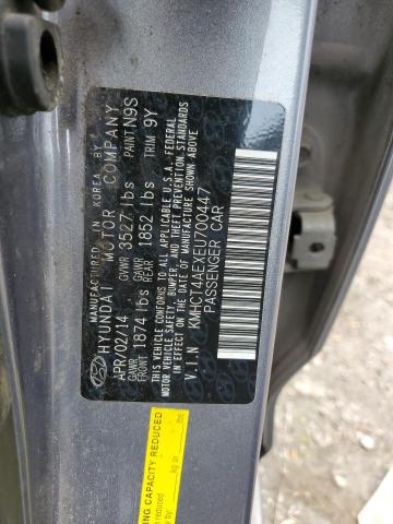 KMHCT4AEXEU700447 Hyundai ACCENT GLS
