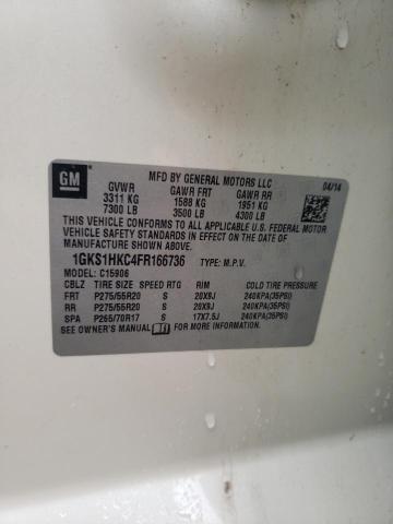 1GKS1HKC4FR166736 GMC Yukon Xl C1500 Slt