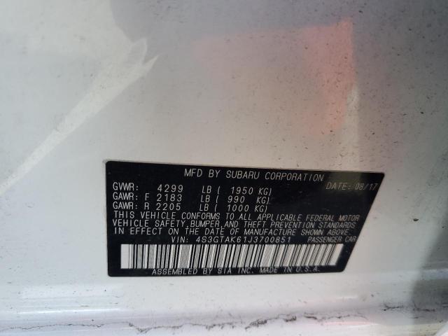 4S3GTAK61J3700851 Subaru Impreza Sport