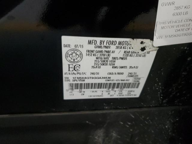 1FM5K8GT9GGA39536 Ford EXPLORER S