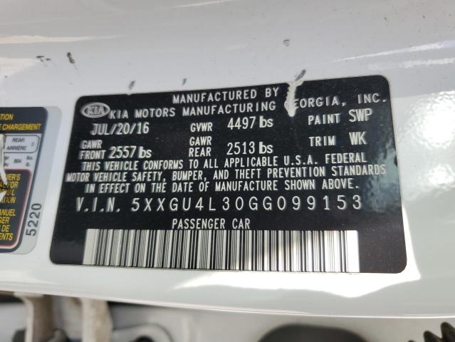 5XXGU4L30GG099153 KIA OPTIMA EX