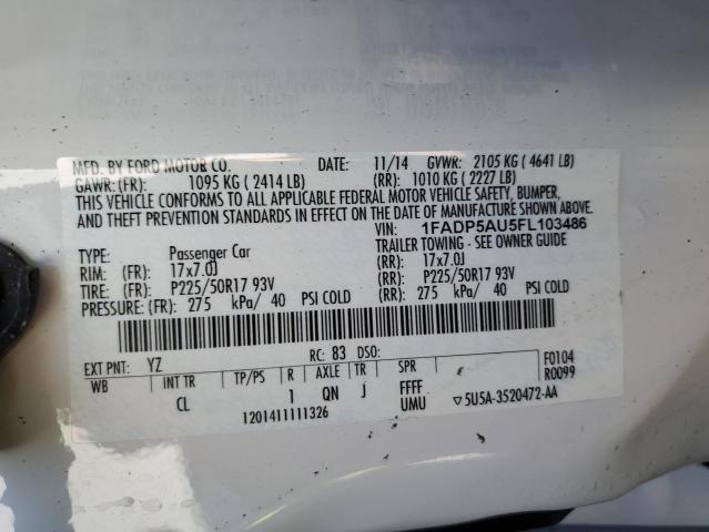 1FADP5AU5FL103486 Ford C-MAX SE