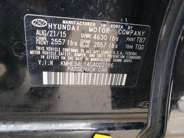 KMHE34L14GA022186 Hyundai SONATA HYBRID