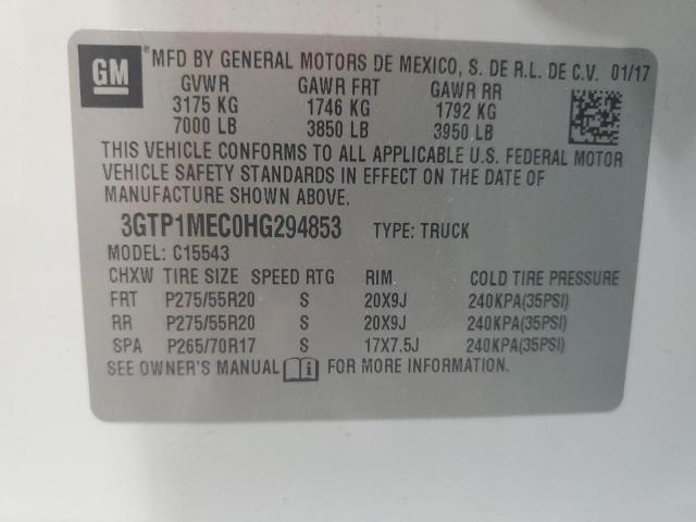 3GTP1MEC0HG294853 GMC SIERRA C15