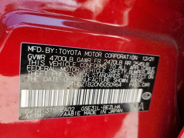 JTHGZ1B20N5050964 Lexus Is 350 F-sport