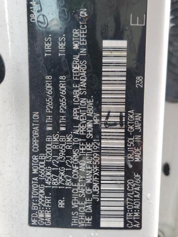 JTJBM7FX9F5091921 Lexus GX 460