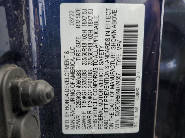 5J6RT6H50NL024557 Honda CR-V EX