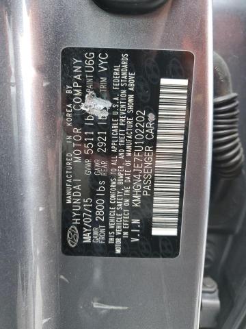 KMHGN4JE7FU102202 Hyundai Genesis 3.8l