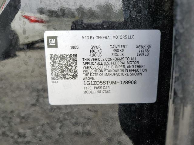 1G1ZD5ST9MF028908 Chevrolet MALIBU LT