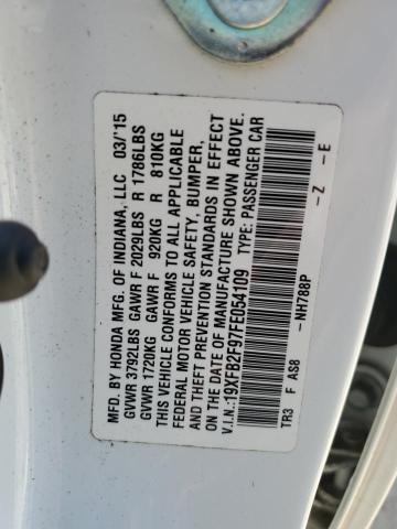 19XFB2F97FE054109 Honda CIVIC EXL