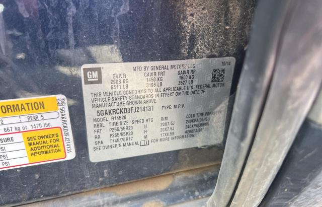 5GAKRCKD3FJ214131 Buick Enclave