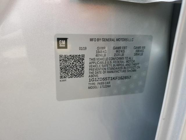 1G1ZD5ST1KF162857 Chevrolet MALIBU LT
