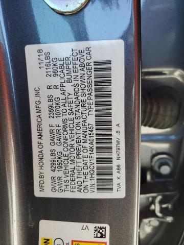 1HGCV1F14KA015457 Honda ACCORD LX