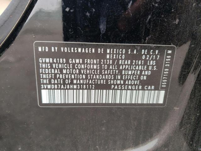 3VWDB7AJ8HM318112 Volkswagen JETTA SE
