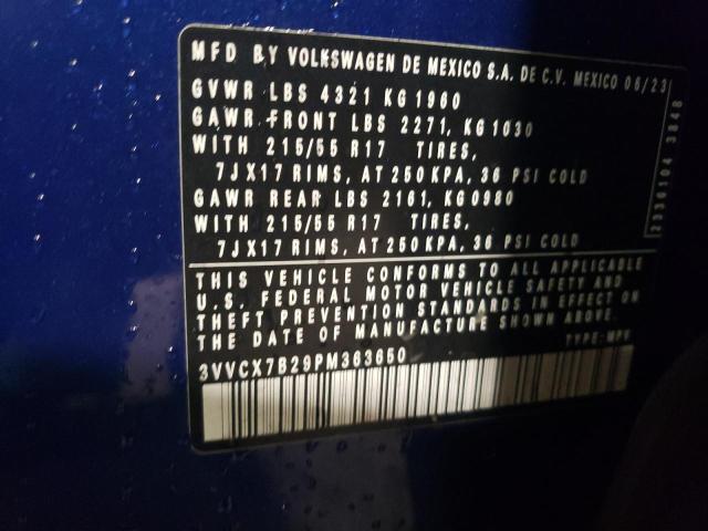 3VVCX7B29PM363650 Volkswagen TAOS S