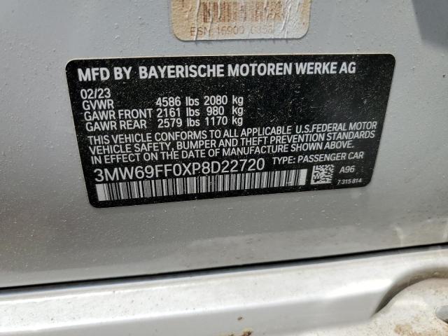 3MW69FF0XP8D22720 BMW 330I