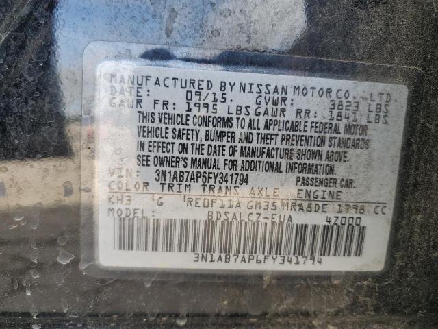 3N1AB7AP6FY341794 Nissan SENTRA S