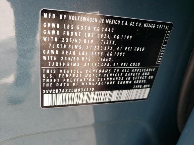 3VV2B7AX2LM034970 Volkswagen TIGUAN SE