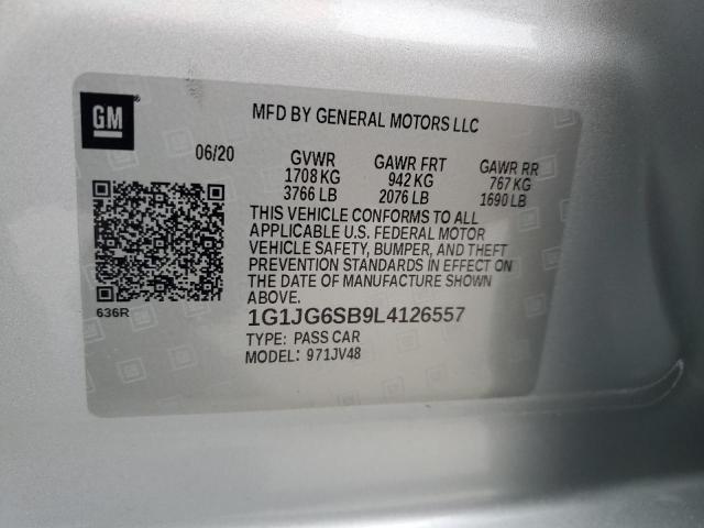 1G1JG6SB9L4126557 Chevrolet Sonic