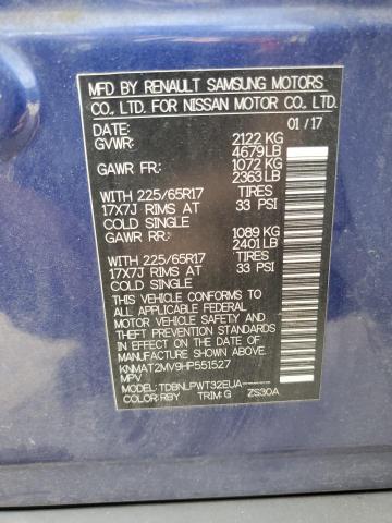 KNMAT2MV9HP551527 Nissan ROGUE S