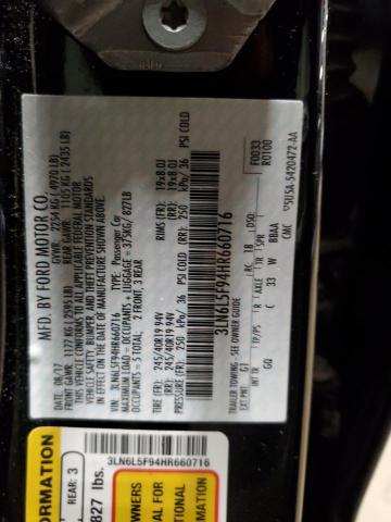3LN6L5F94HR660716 Lincoln Mkz Reserve
