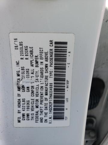 1HGCR2F17HA054689 Honda Accord Sport Special Edition