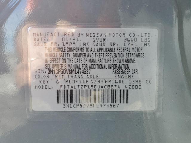 3N1CP5DV8ML474527 Nissan KICKS SR