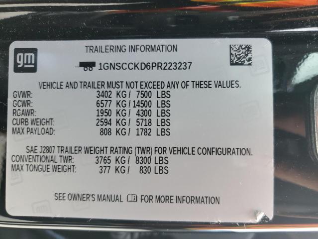 1GNSCCKD6PR223237 Chevrolet SUBURBAN C