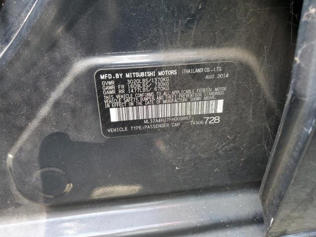 ML32A4HJ7FH009883 Mitsubishi MIRAGE ES