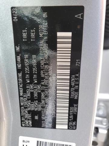 5TDKDRAH5PS038997 Toyota Highlander L