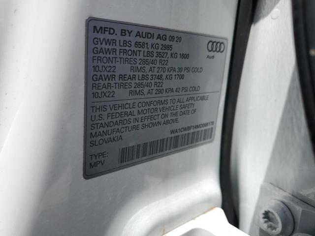 WA1CWBF14MD008179 Audi Sq8 Prestige