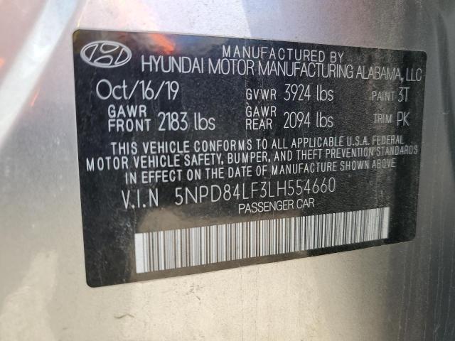5NPD84LF3LH554660 Hyundai ELANTRA SEL