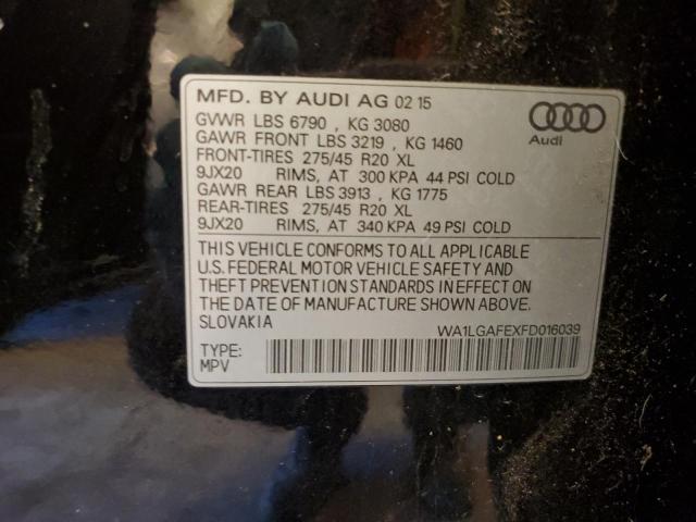 WA1LGAFEXFD016039 Audi Q7 Premium Plus